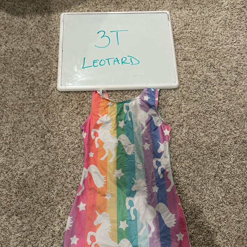 Rainbow Unicorn Leotard 3T